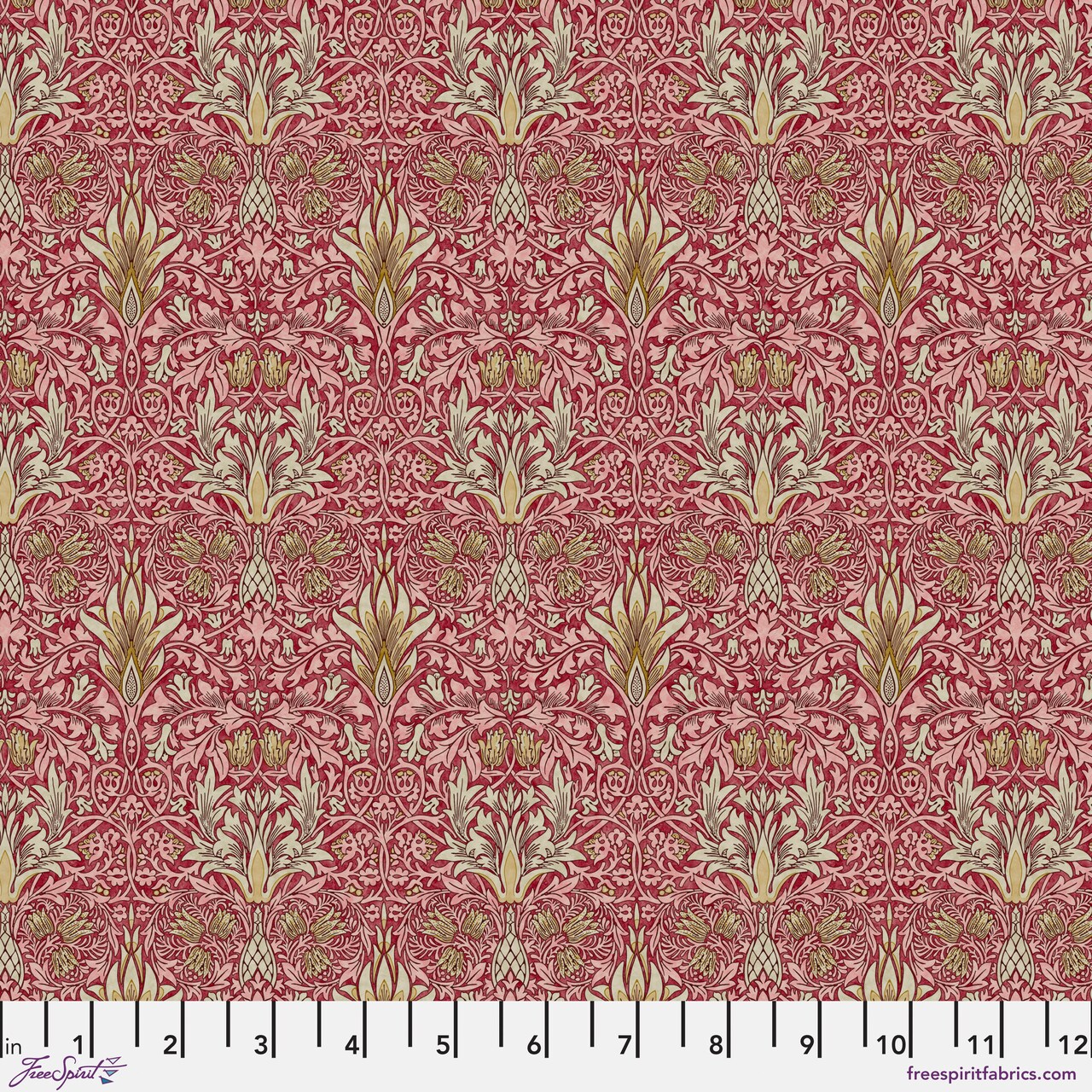 Snakeshead Small in Thorned Rose (pwwm133.thornedrose) | The Oxford Holiday Collection | The Original Morris & Co | Free Spirit